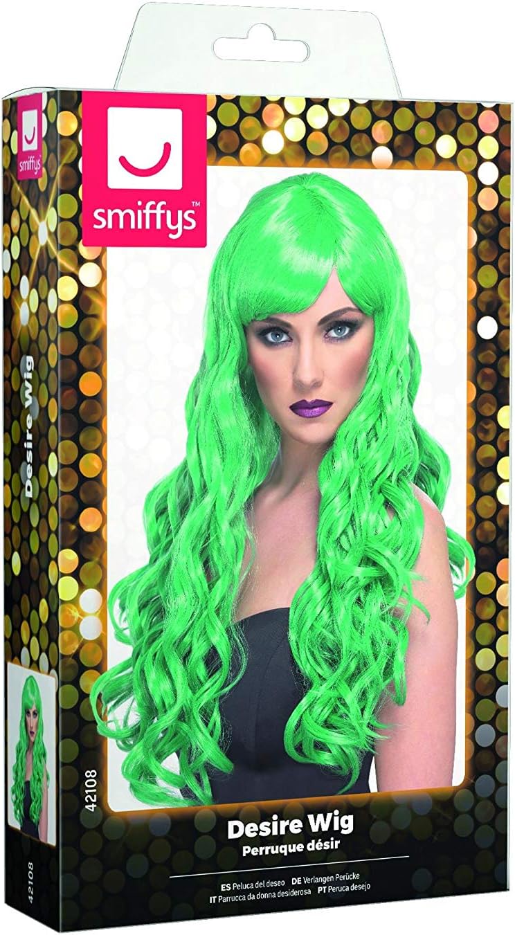 Smiffys Desire Wig, Green