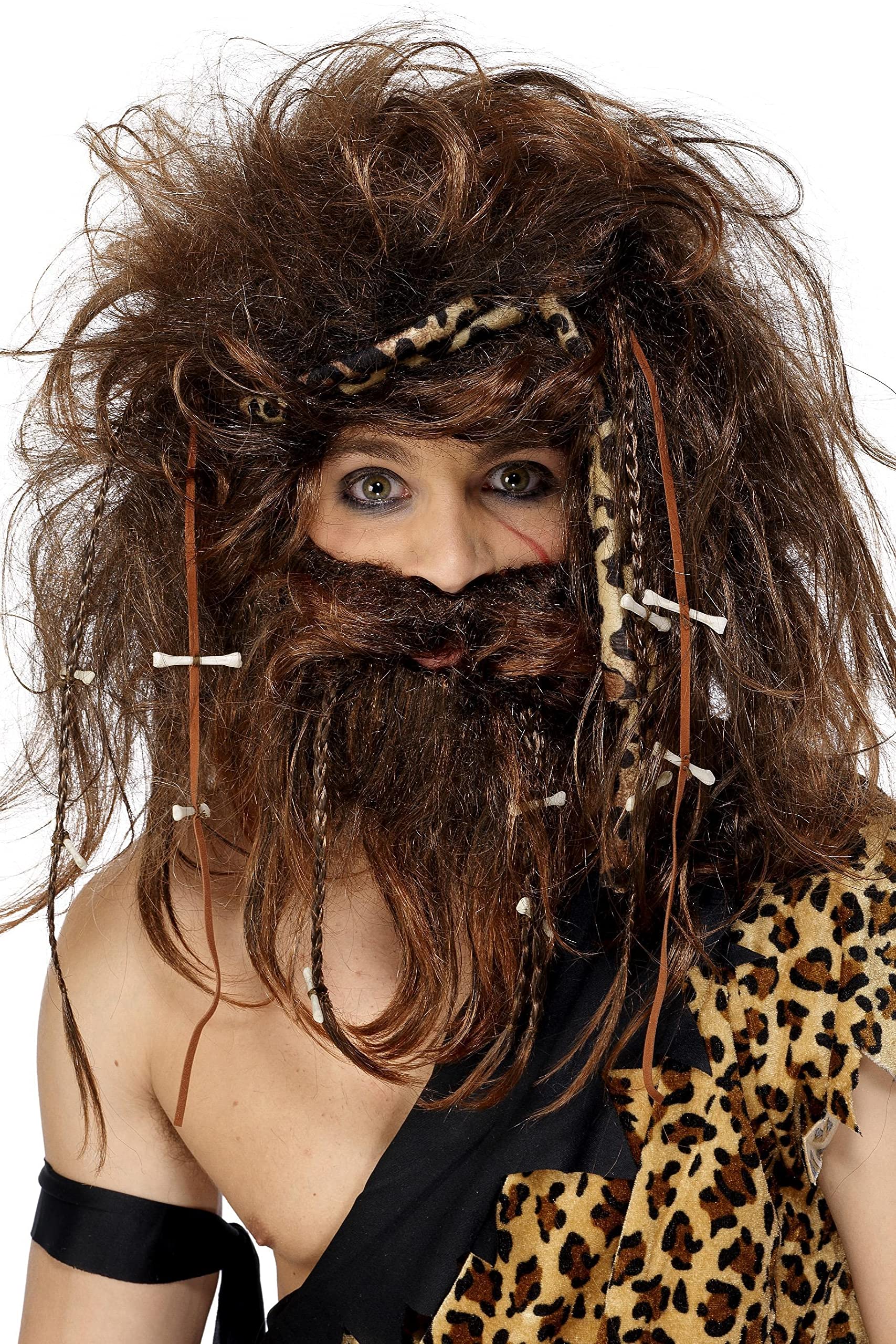 Smiffys Crazy Caveman Set, Brown