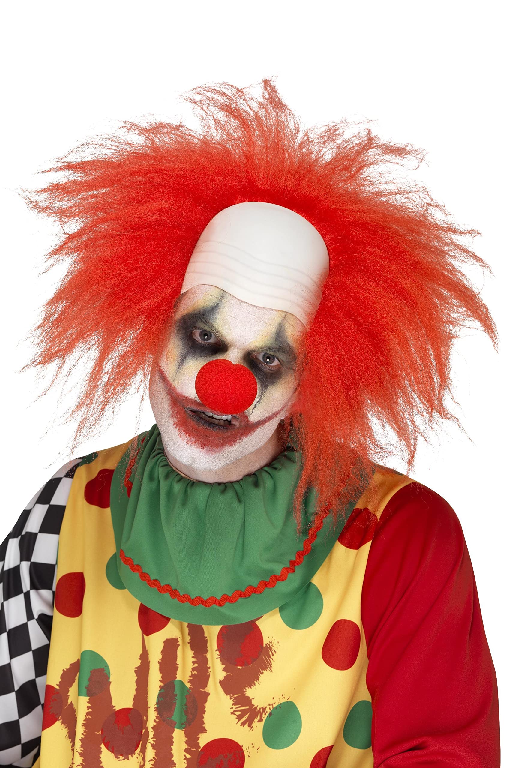 Smiffys Deluxe Clown Wig, Red