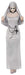 Smiffys Gothic Nun Costume, Grey with Dress & Headpiece, Halloween Adult Fancy Dress, Nun Dress Up Costumes