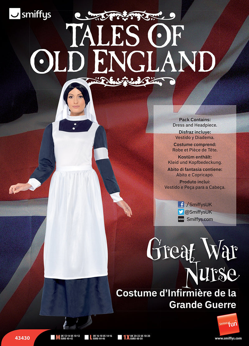 Smiffy's Women's Great War Nurse Costume