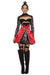 Smiffys Fever Queen Of Hearts Costume, Black Dress, Attached Underskirt & Mini Crown, Fever Fancy Dress, The Queen Dress Up Costumes