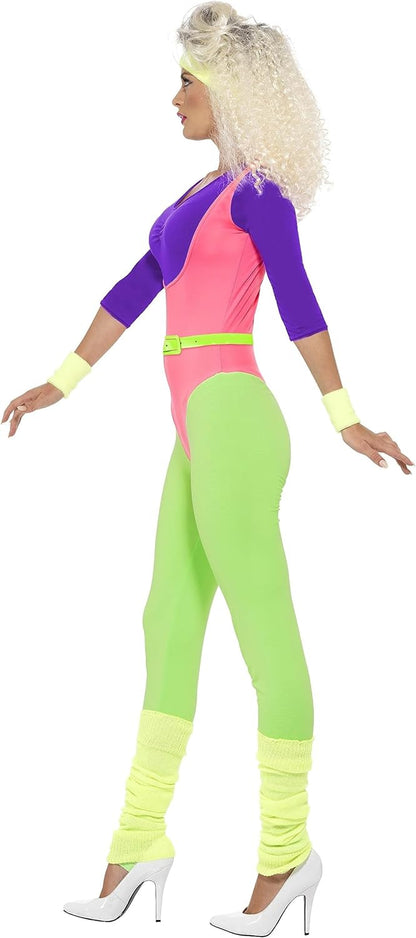 Smiffy's Women's 80's Work Out Costume