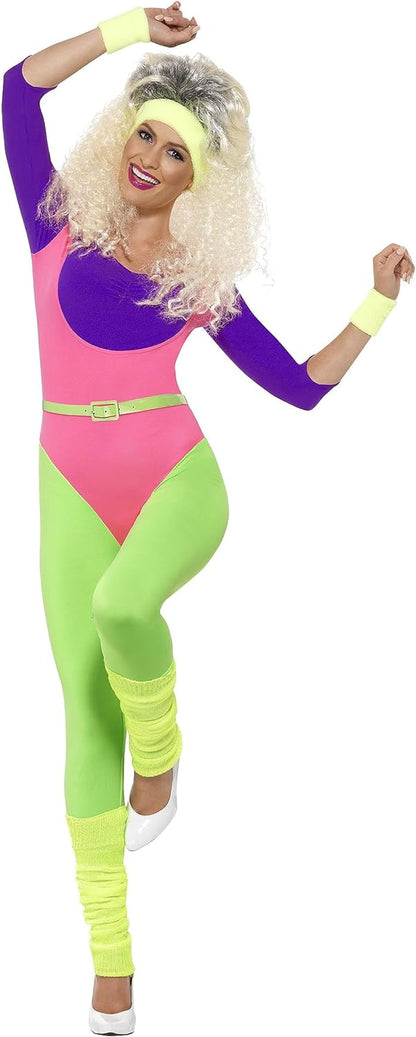 Smiffy's Women's 80's Work Out Costume