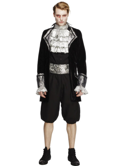 Smiffys Fever Male Baroque Vampire Costume, Black (Size M)