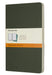 Moleskine Cahier Journal, Set 3 Notebooks with Ruled Pages, Cardboard Cover with Visible Cotton Stiching, Colour Myrtle Green, Large 13 x 21 cm, 80 Pages