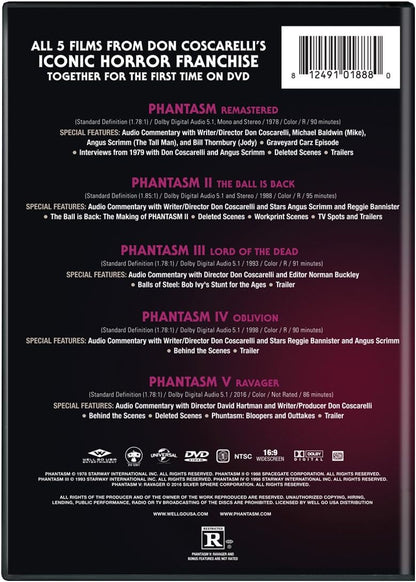 Phantasm 5 Movie DVD Collection