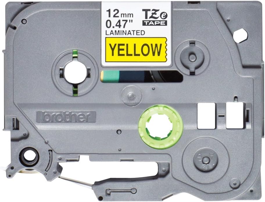 Brother TZe-631S - Black on Yellow - Roll (1.2 cm x 4 m) 1 Cassette(s) Laminated Tape - for Brother PT-D210, D600, H110, P-Touch PT-1005, D200, D450, E550, H110, P300, P900, P950 (Pack of 4