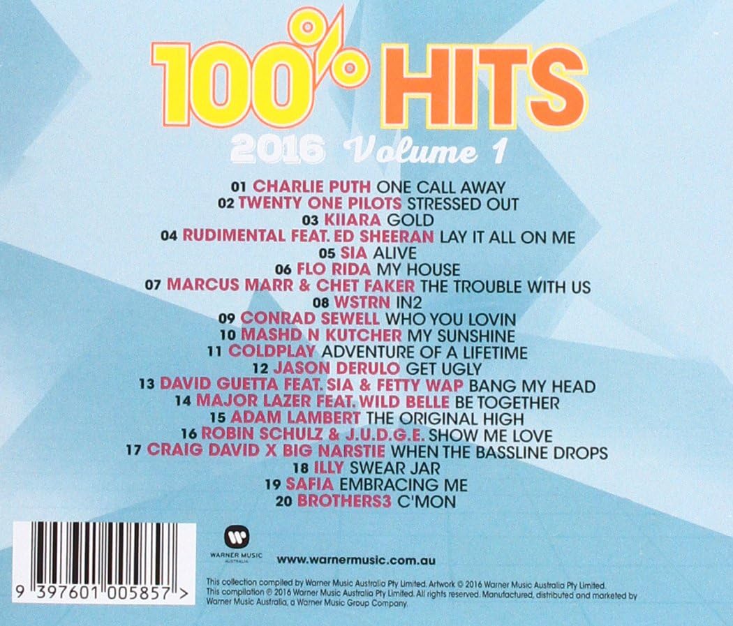 100% Hits 2016 - Volume 1