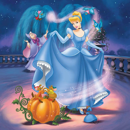 Disney Princess - 3 Puzzles in a Box (49 pieces each