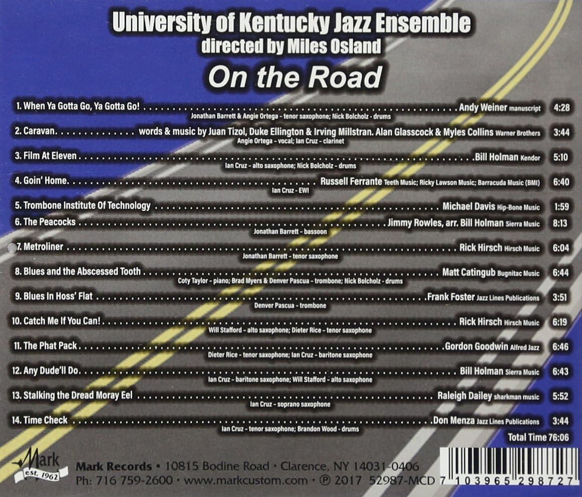 University Of Kentucky Jazz Ensemble - On The Road