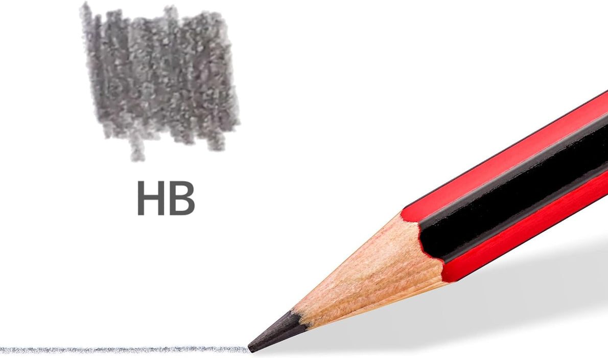 STAEDTLER 110-HB Tradition Graphite Pencil for Drawing & Sketching - HB (Box of 12) (Pack of 2