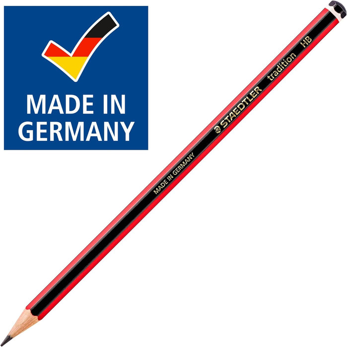 STAEDTLER 110-HB Tradition Graphite Pencil for Drawing & Sketching - HB (Box of 12) (Pack of 2