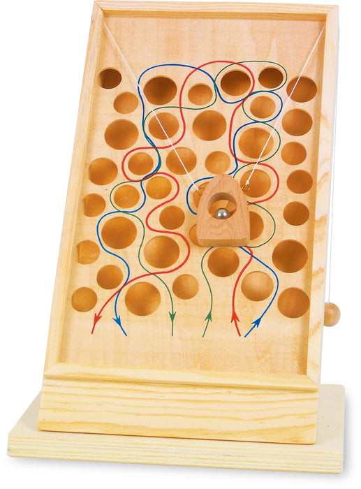 Fischer Small Foot Climbing Game Made of Wood with Marked Paths, Motor Skills Toy can be Placed on Any Tabletop, 4603, One Colour, One Size