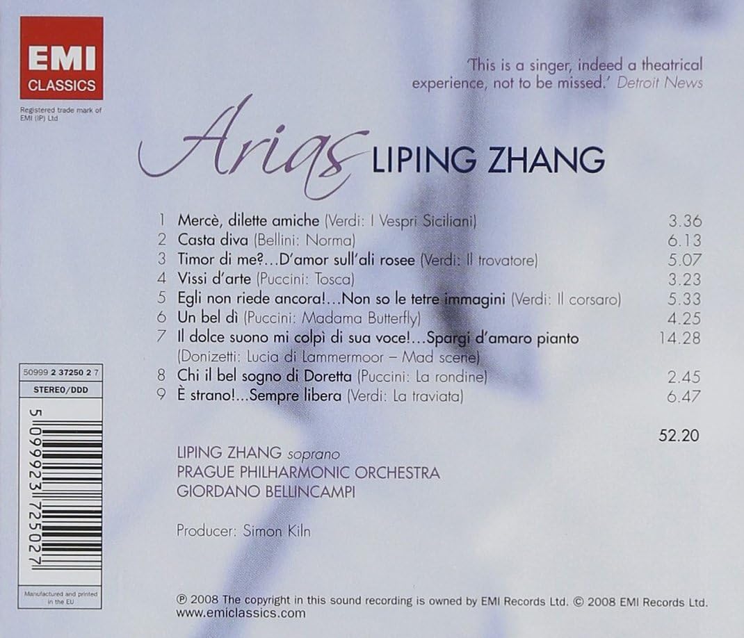 Arias (Zhang, Prague Philharmonic Orchestra)