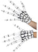 Smiffys Grim Reaper/Skeleton Gloves, White