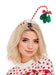 Smiffys Mistletoe Kisses Headband, Red & White