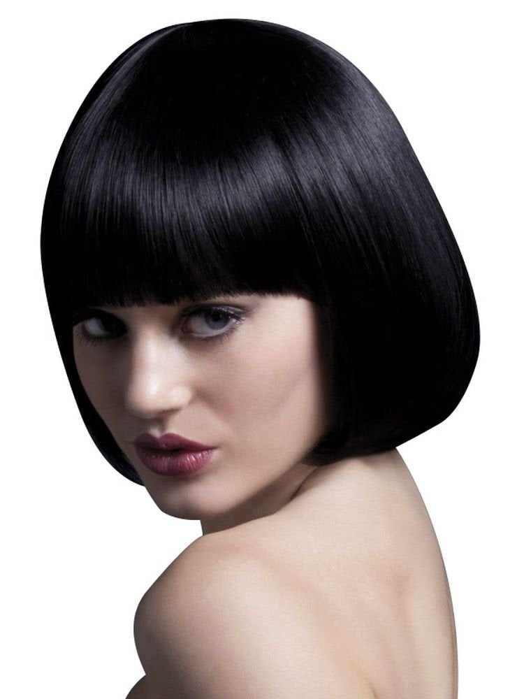 Smiffys Fever Mia Wig, Black