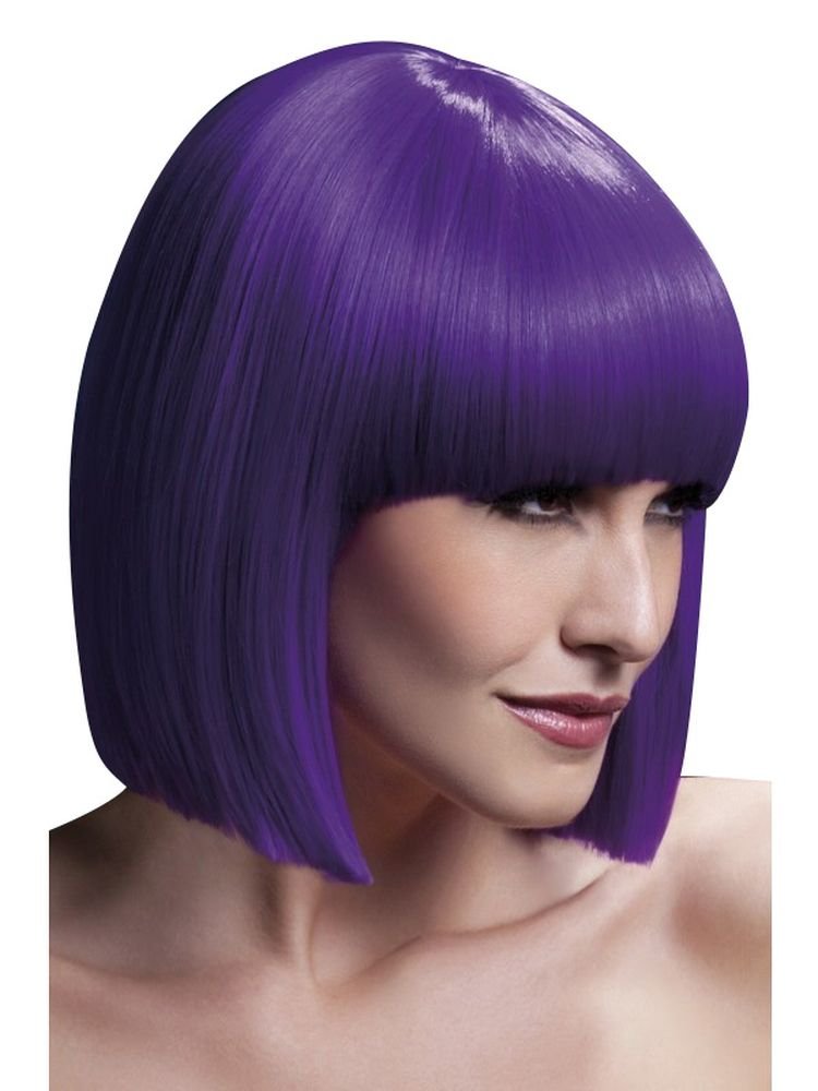 Smiffys Fever Lola Wig, Purple