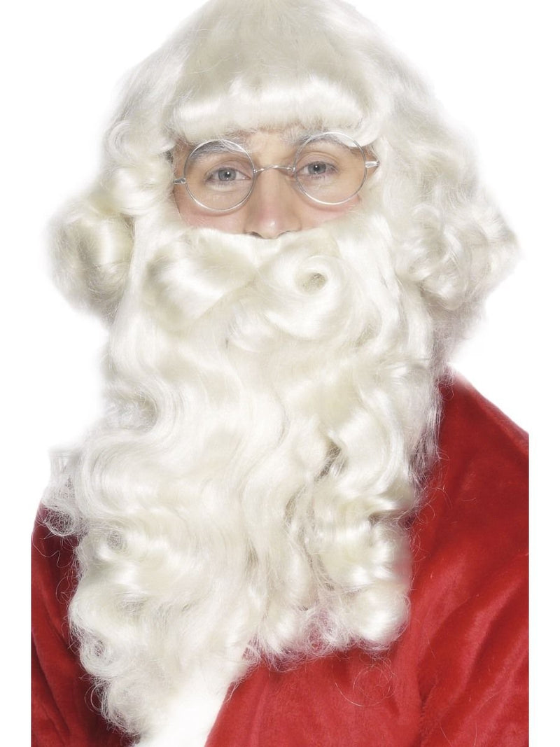 Smiffys Santa Wig and Beard Set, White
