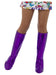 Smiffys GoGo Boot Covers, Purple