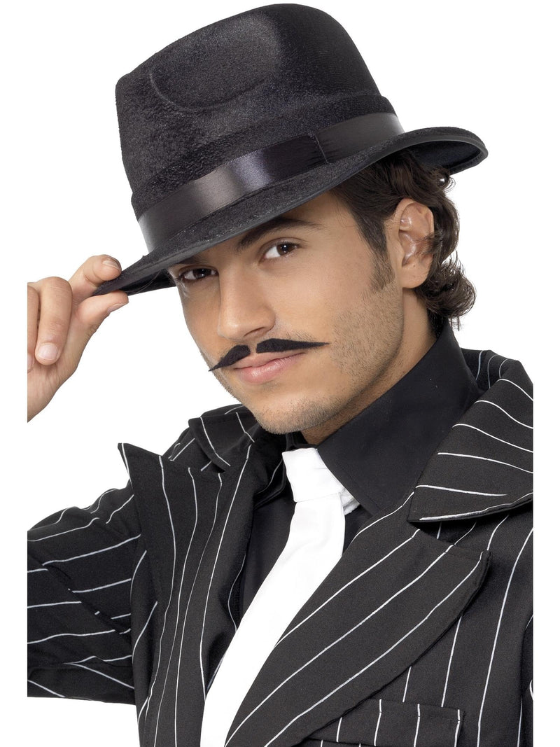 Smiffys Indestructible Fedora Hat, Black