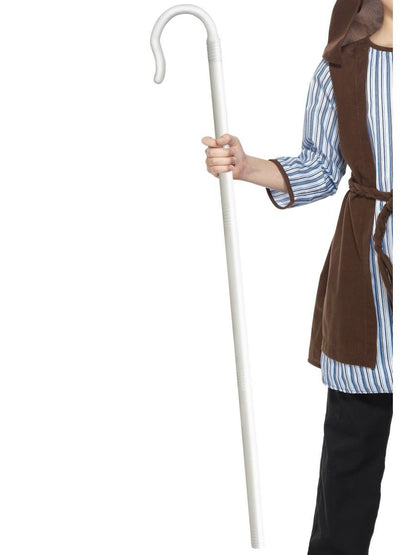 Smiffys Shepherds Extendable Staff, White