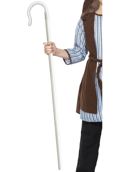 Smiffys Shepherds Extendable Staff, White