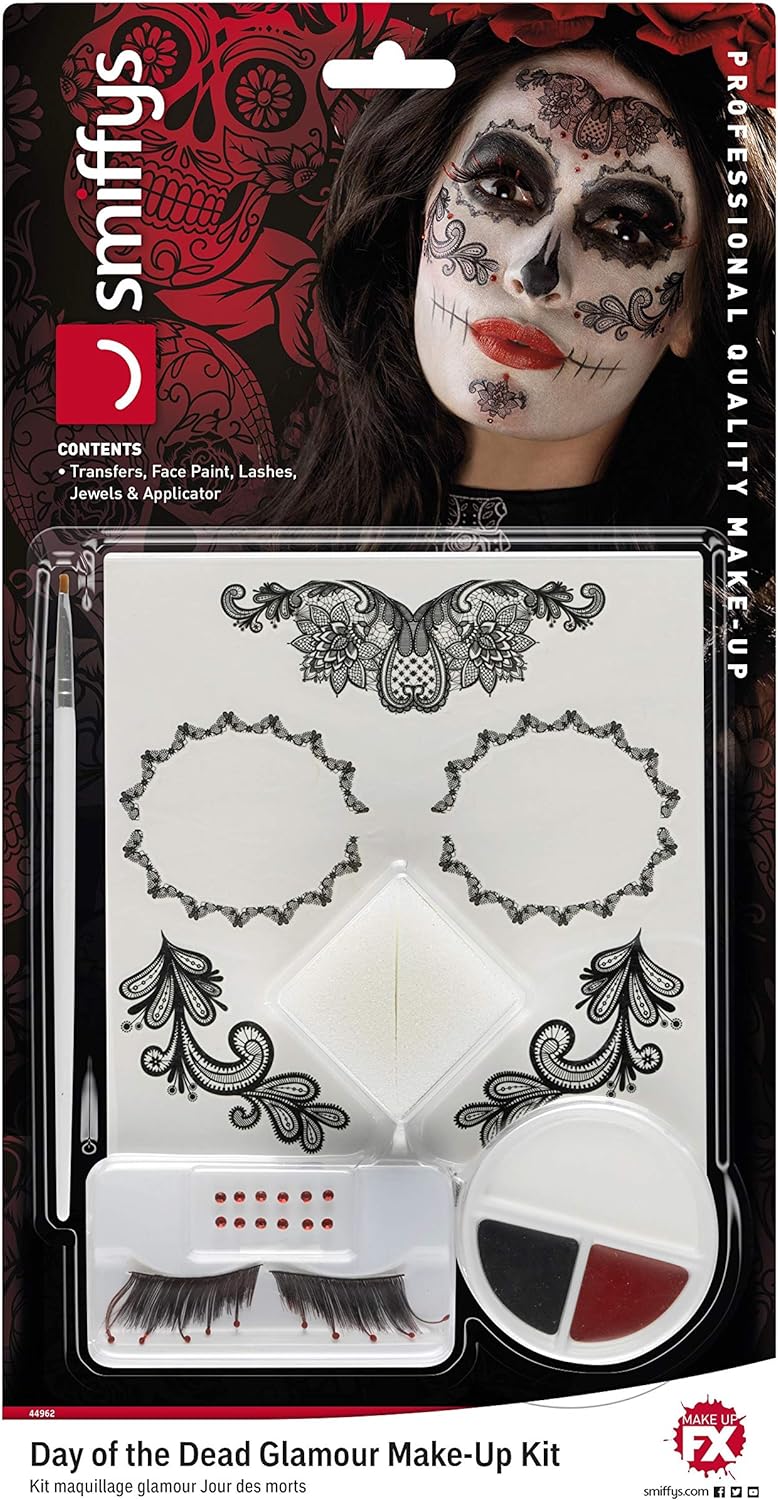 Smiffys Smiffys Make-Up FX, DOTD Glamour Kit, Grease, Blac