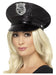 Smiffys Fever Sequin Police Hat, Black