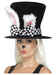 Smiffys Tea Party March Hare Top Hat, Black & White