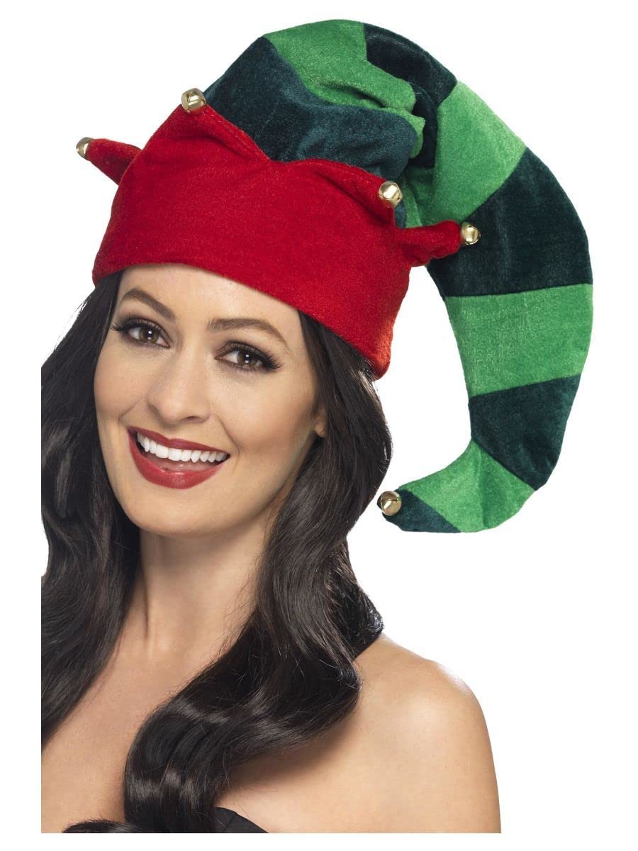 Smiffys Plush Elf Hat, Green
