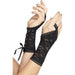 Smiffys Lace Glovettes, Black