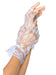 Smiffys Fingerless Lace Gloves, White