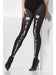 Smiffys Opaque Day of the Dead Tights, Black
