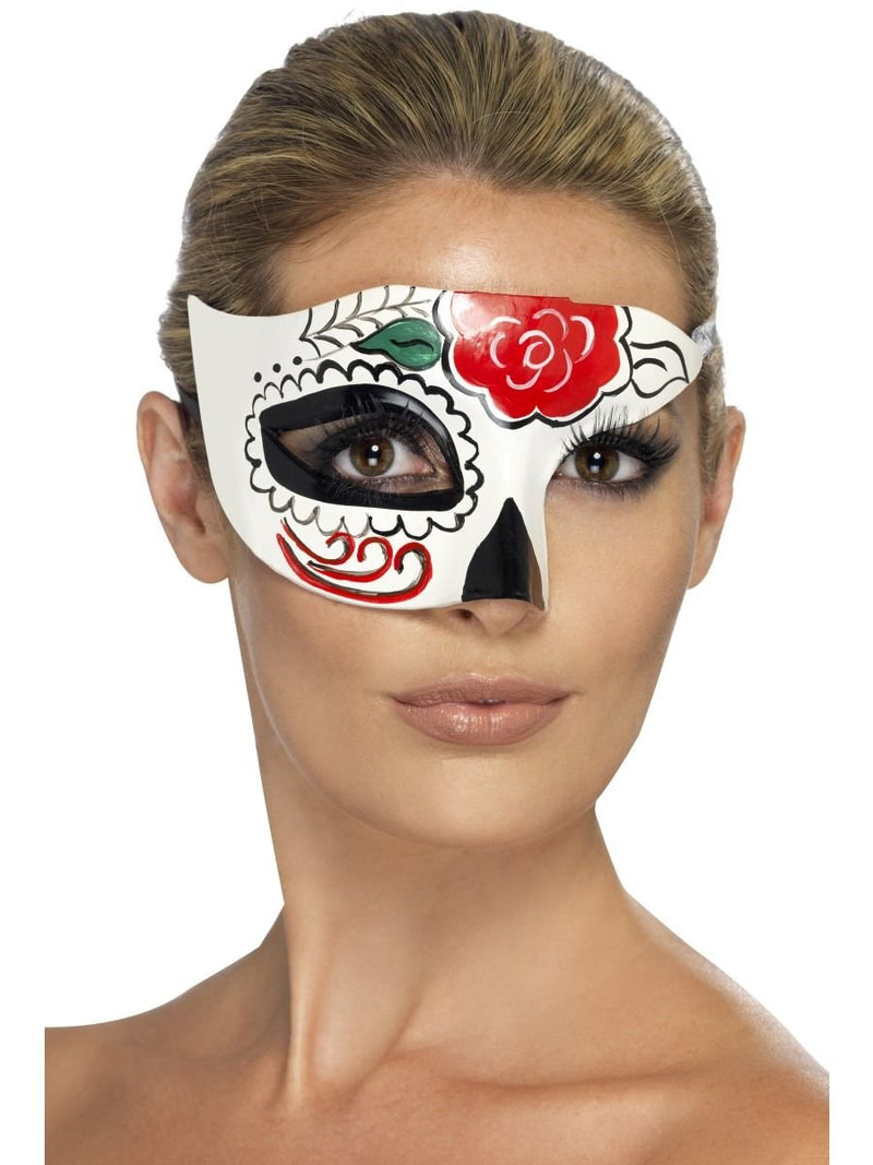 Day of the Dead Half Eye Mask