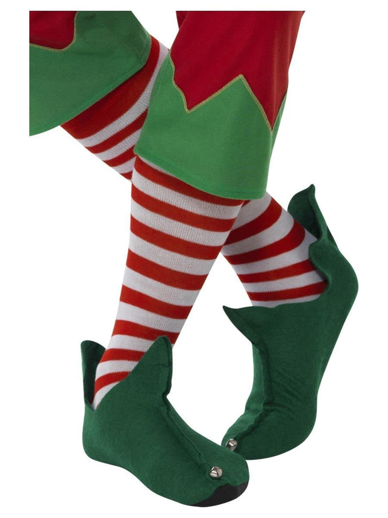 Smiffys Striped Socks, Long, Red & White
