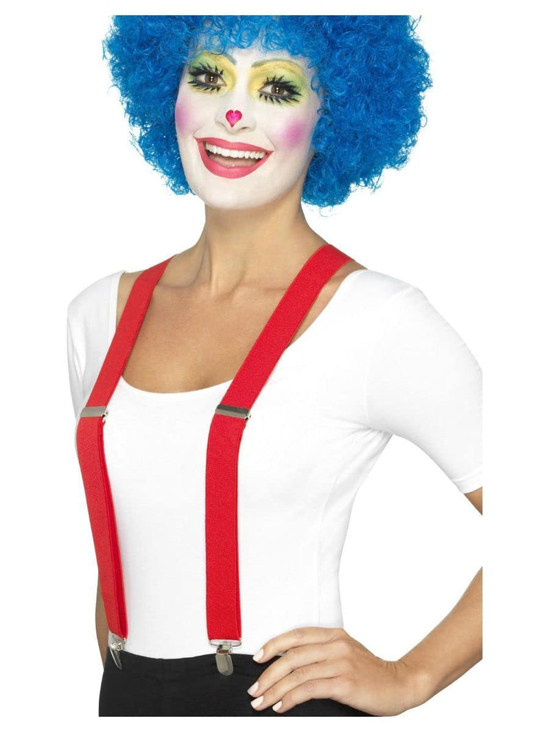 Smiffys Clown Braces, Red