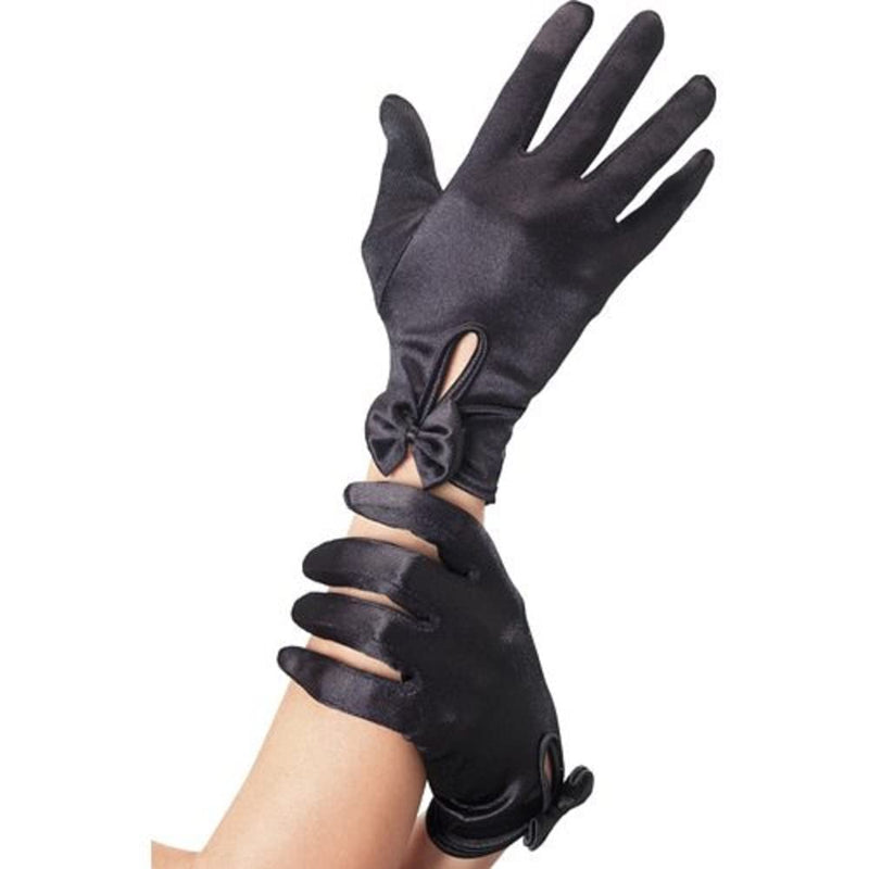 Smiffys Gloves, Short, Black