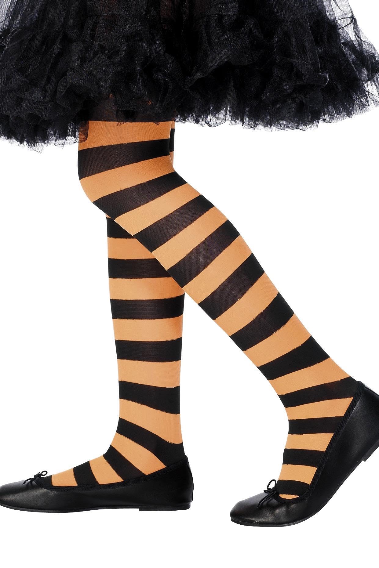 Smiffys Striped - Tights and Black