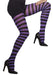 Smiffys Opaque Tights, Purple & Black