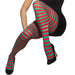 Smiffys Opaque Tights, Red & Green