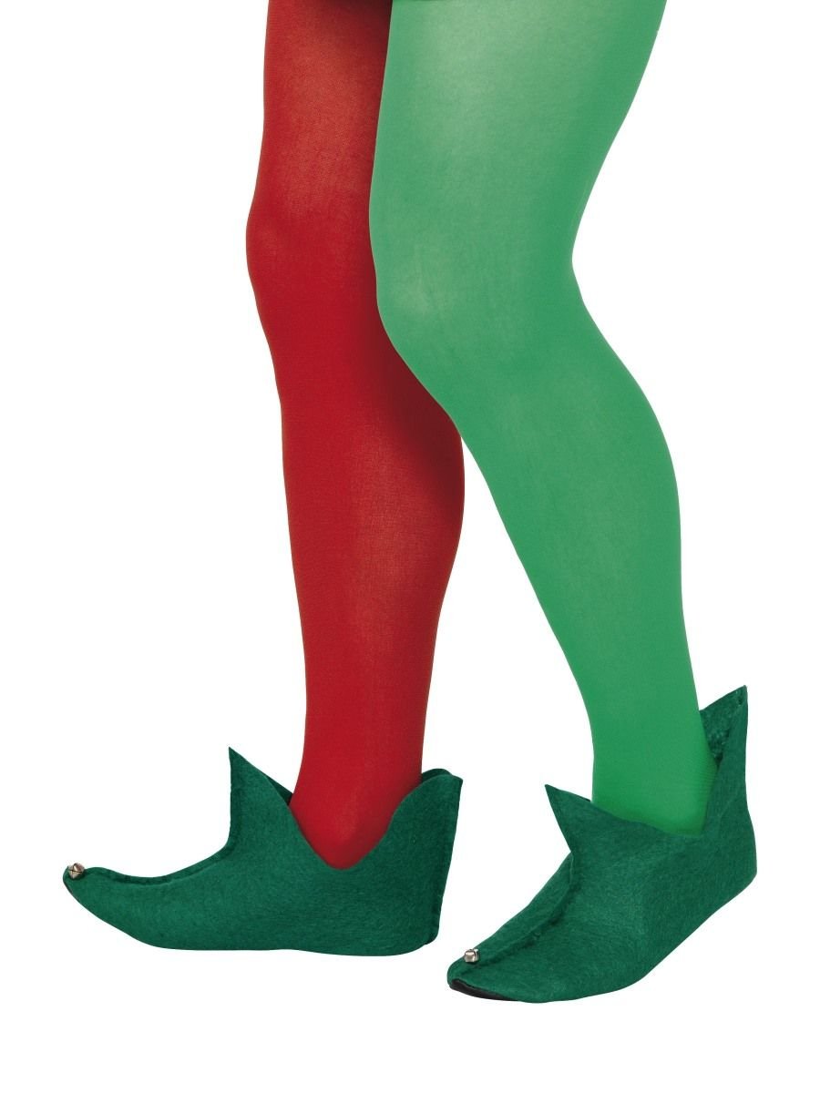 Smiffys Elf Boots, Green