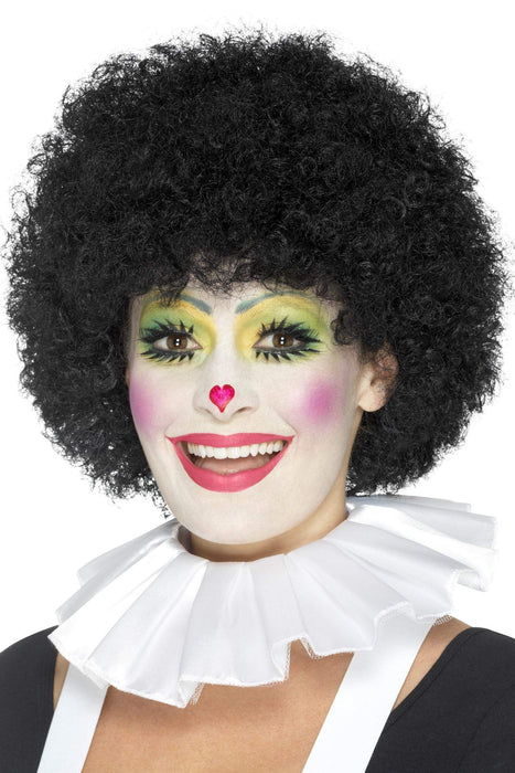 White Neck Ruffle Collar Clown Costume Accessory (US