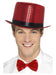 Smiffys Sequin Top Hat, Red