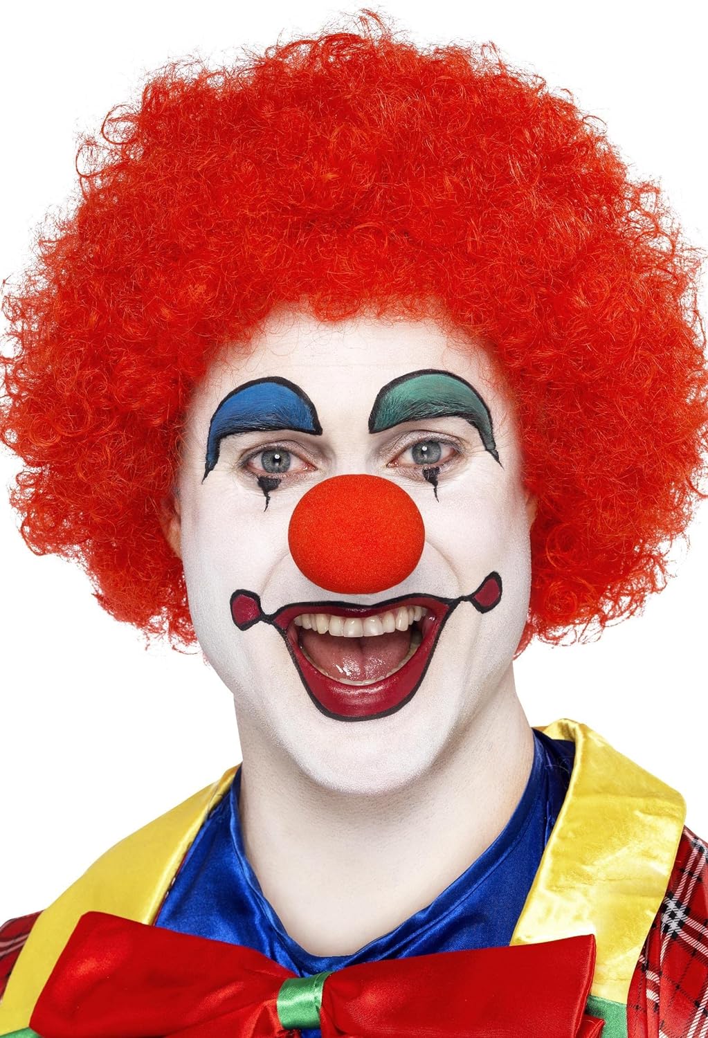 Smiffys Crazy Clown Wig, Red