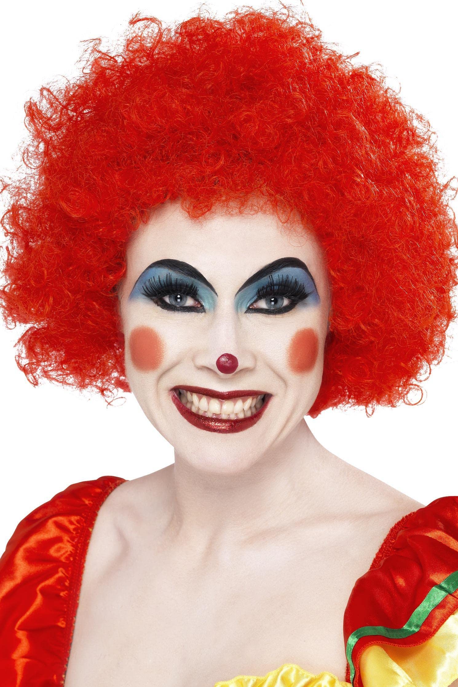 Smiffys Crazy Clown Wig, Red