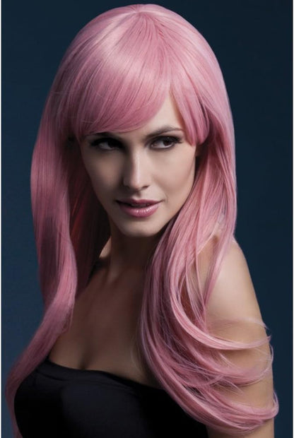 Smiffys Fever Sienna Wig, Pastel Pink
