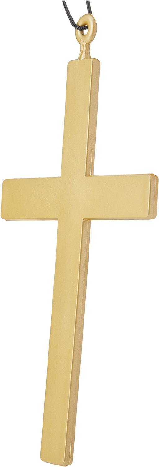Smiffys PVC Monks Cross, Gold