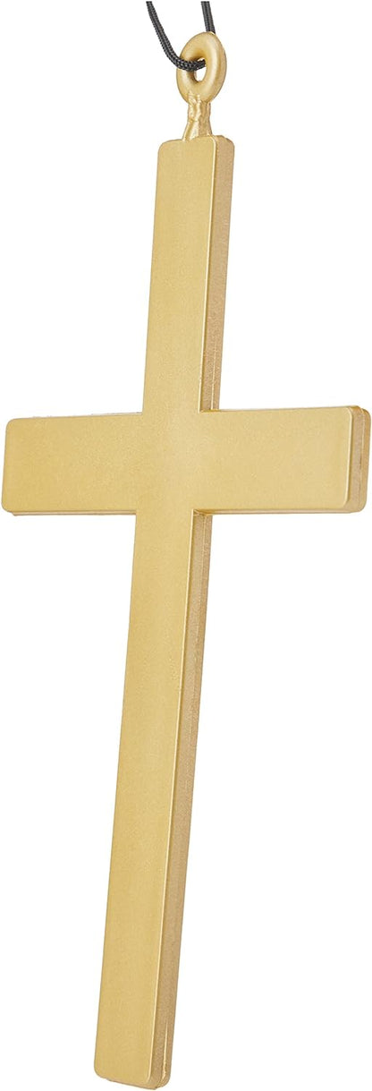Smiffys PVC Monks Cross, Gold
